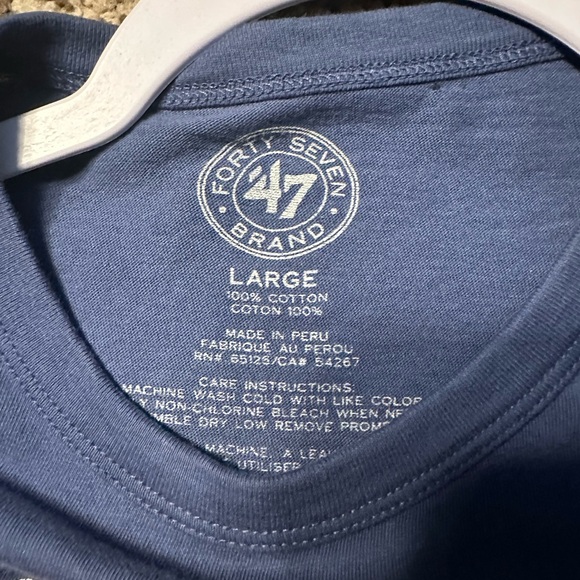 47 Denver Broncos Navy Long Sleeve Shirt - Picture 3 of 4